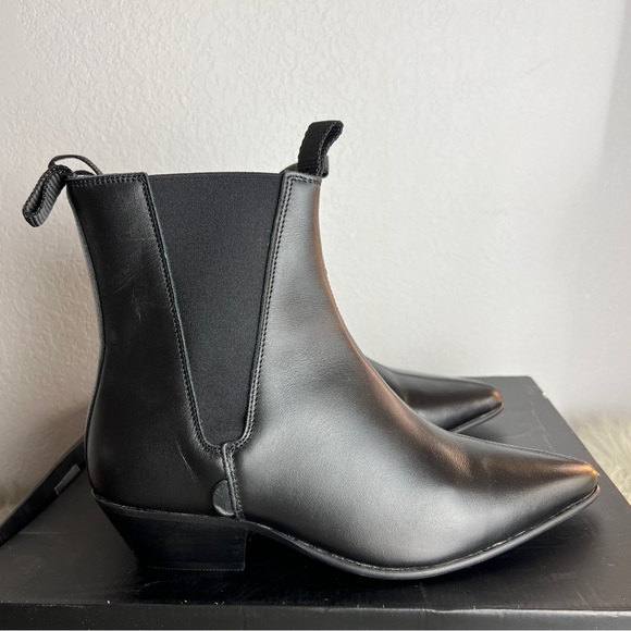 Underground England Chelsea Boots - Black Leather UK Size 6 - Picture 11 of 13